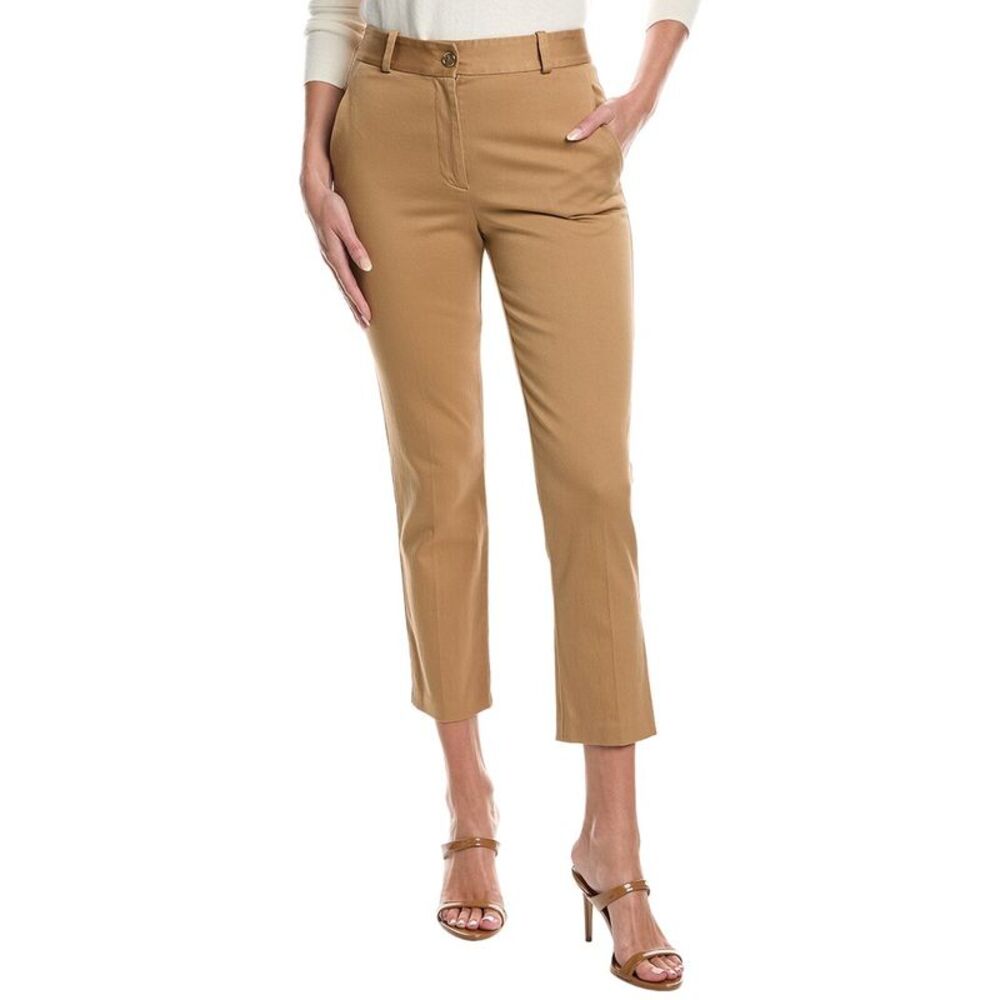 St. John Womens  Stretch Gabardine Pant, Brown